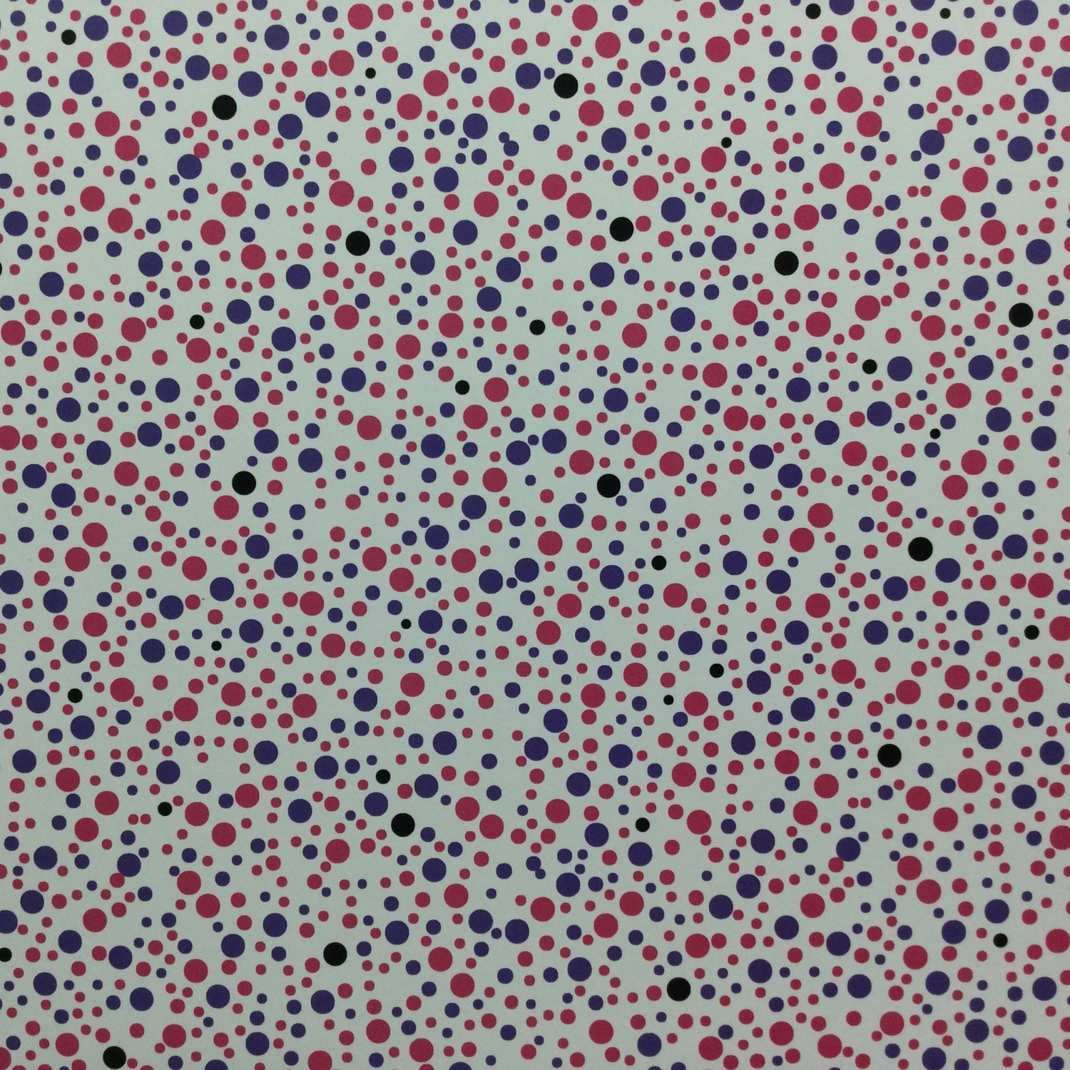 Scrapbook Customs Retro Dots PINK & PURPLE 12X12 Scrapbook Paper Scrapbooksrus