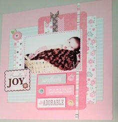 Echo Park Bundle Of Joy BABY GIRL 12"X12" Kit