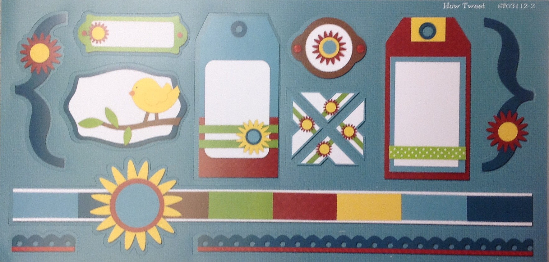 StoryTellers HOW TWEET 2-2 DIECUTS 6"X13"