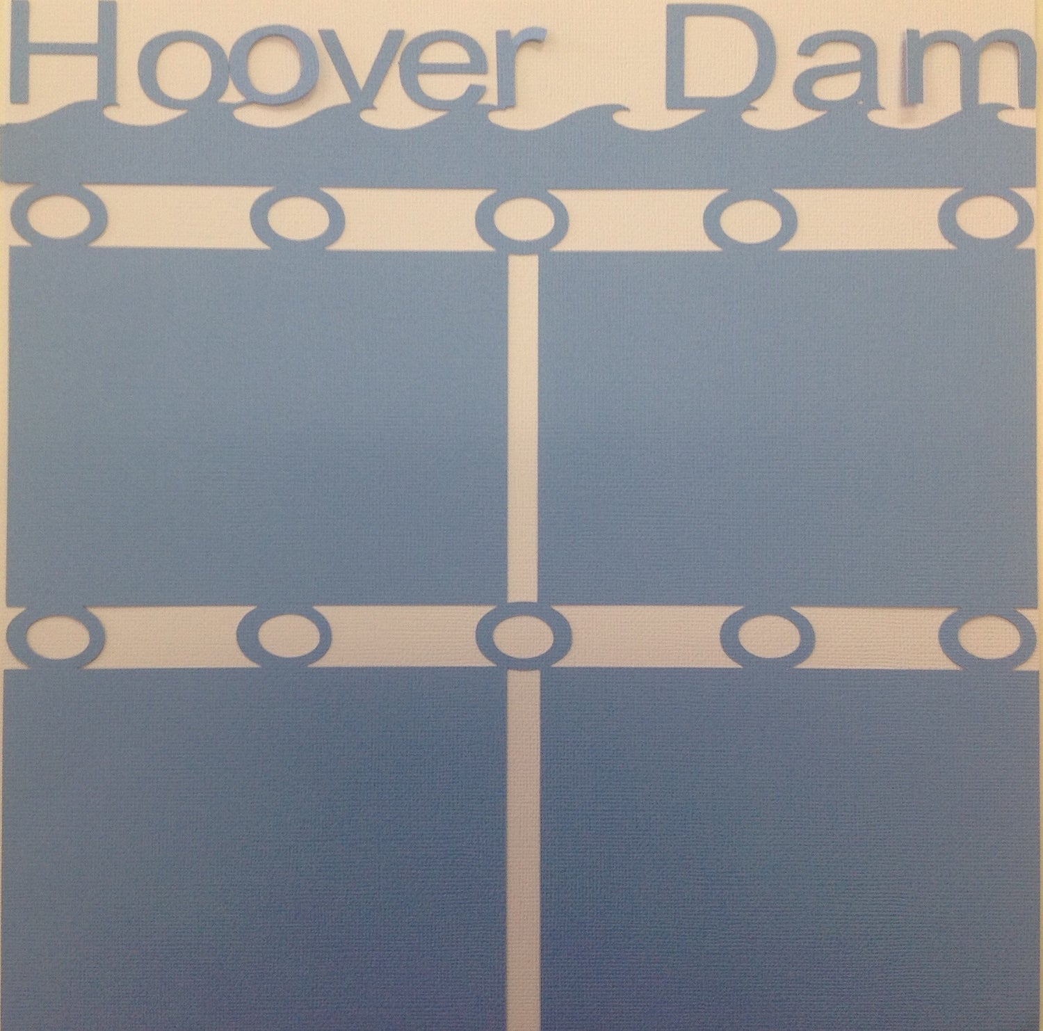 HOOVER DAM LasVegas Scrapbook Diecut Page ScrapbooksRUs