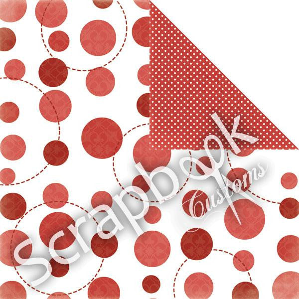 Large Dots & Circles Polka Dots 12"X12" Paper