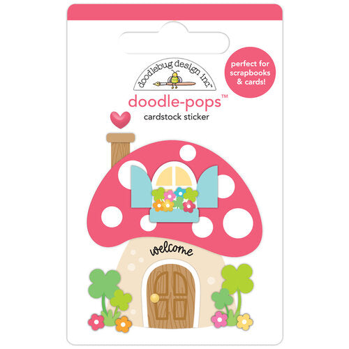 Doodlebug GNOME SWEET HOME Doodle-Pops 3D Stickers Scrapbookrus