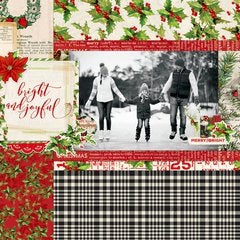Simple Stories Simple Vintage Christmas 12"x12" COLLECTION KIT Scrapbooksrus