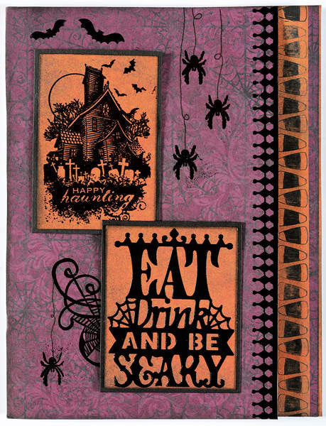 Small Stamps HAUNTED HOUSE Clear Acrylic Stamp 1pc