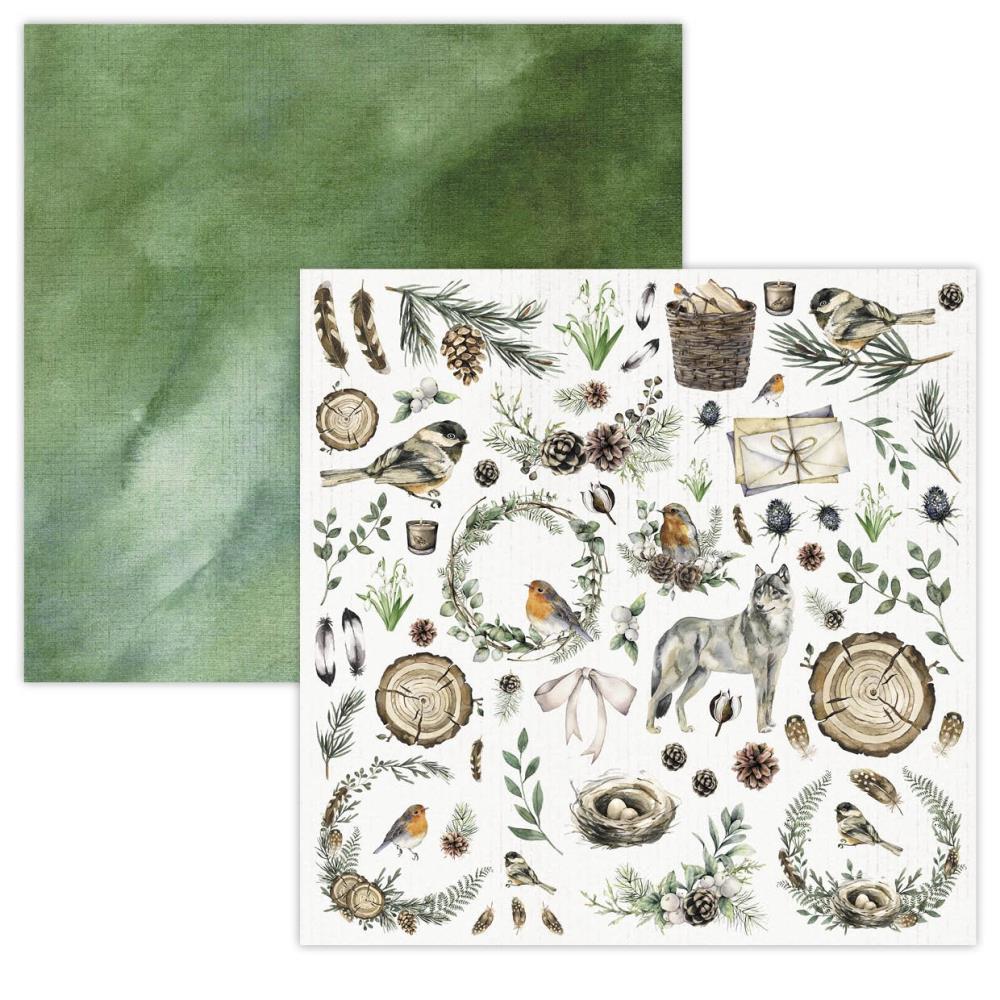 Studio Light Essentials WINTER GARDEN 12”x12” Scrap Scrapbook Paper