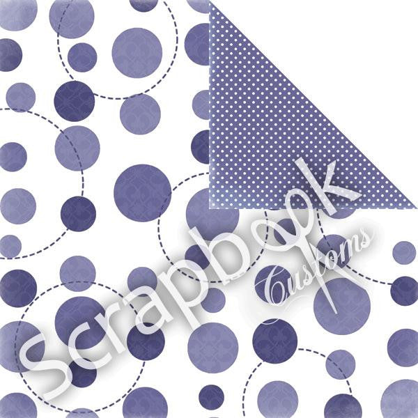 Large Dots & Circles Polka Dots 12"X12" Paper