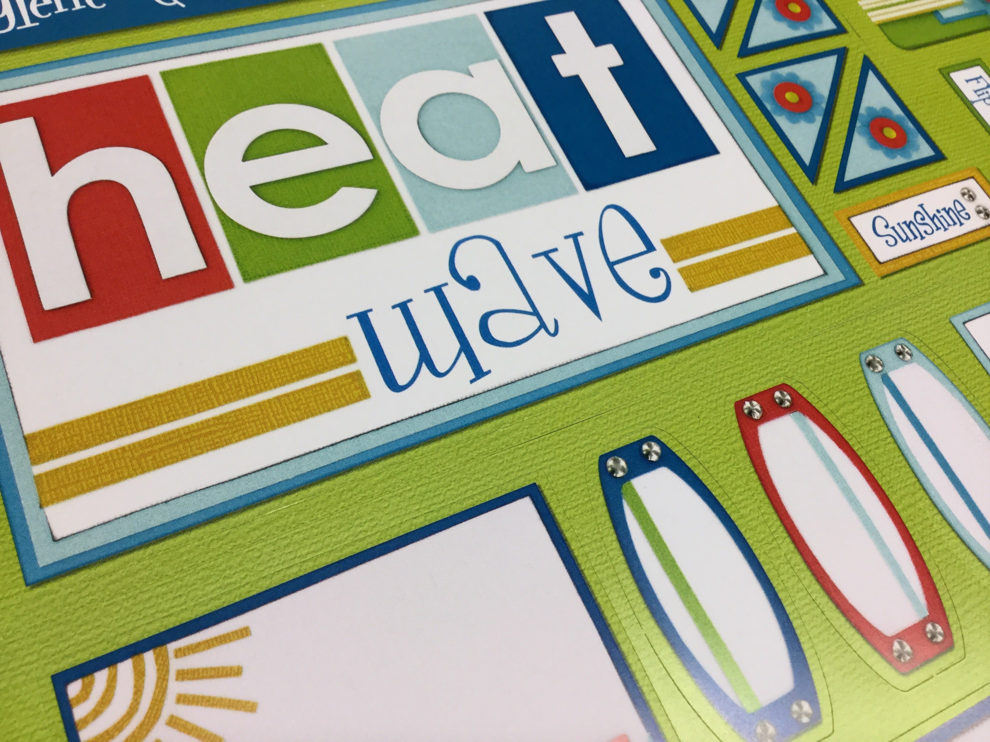 Storytellers HEAT WAVE KIT 12"X12" Scrapbook Paper & DieCuts 5pc Scrapbooksrus