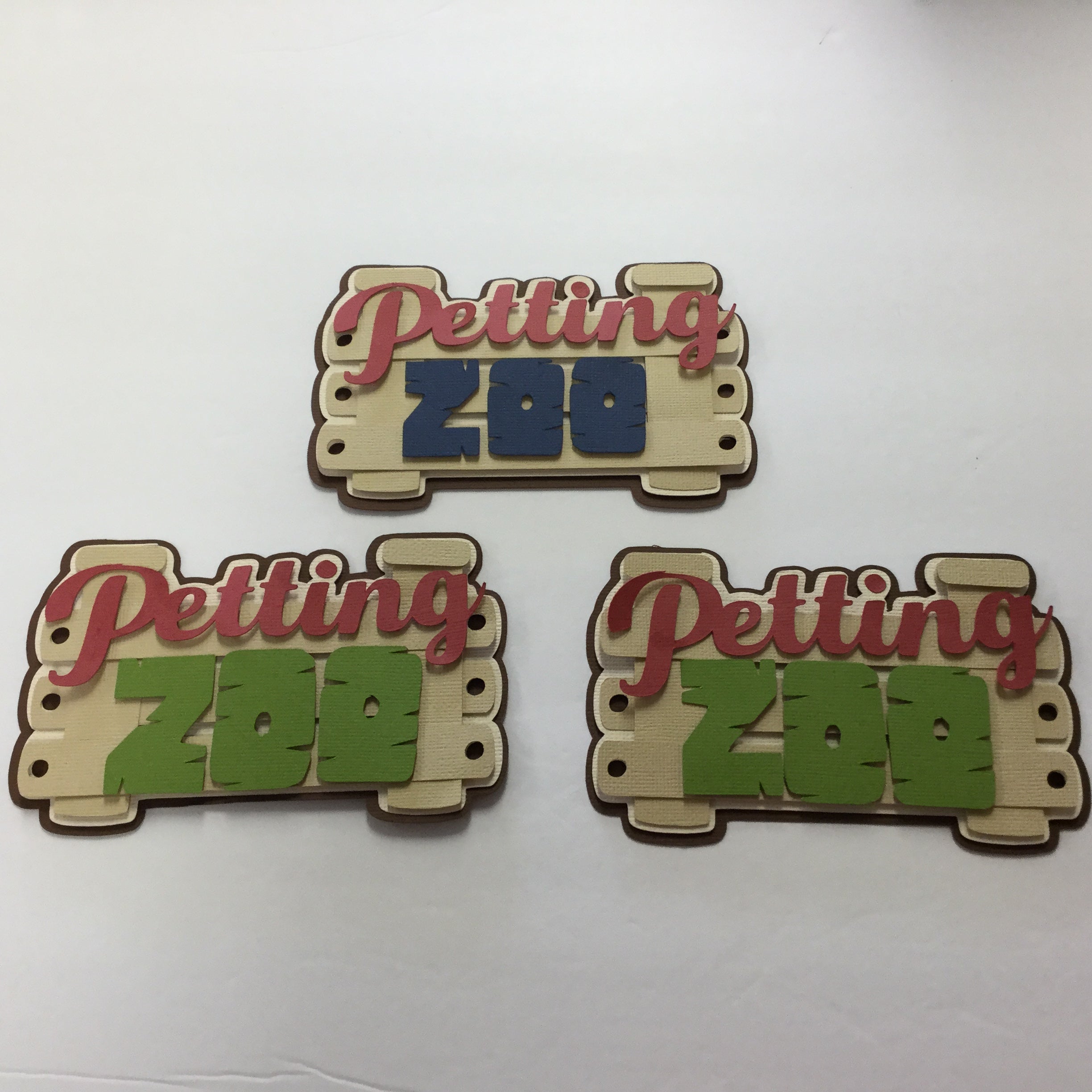 PETTING ZOO Scrapbook Die Cuts Embellishment