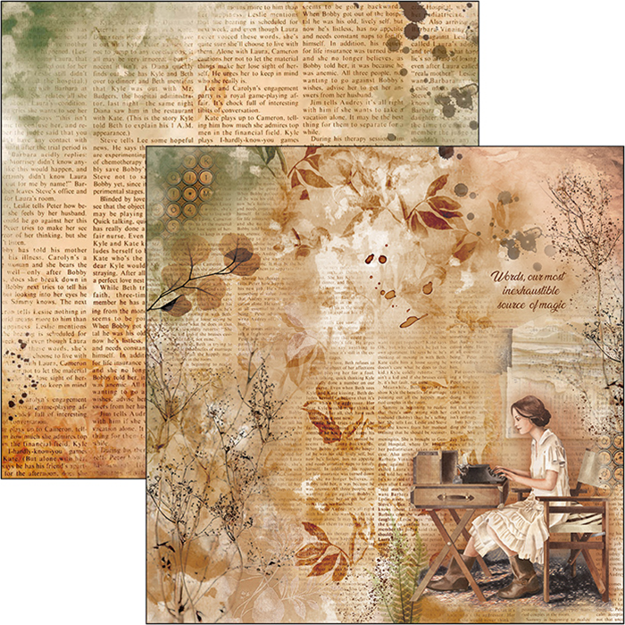 Ciao Bella THE MUSE Paper Pad 12 Sheets Scrapbooksrus