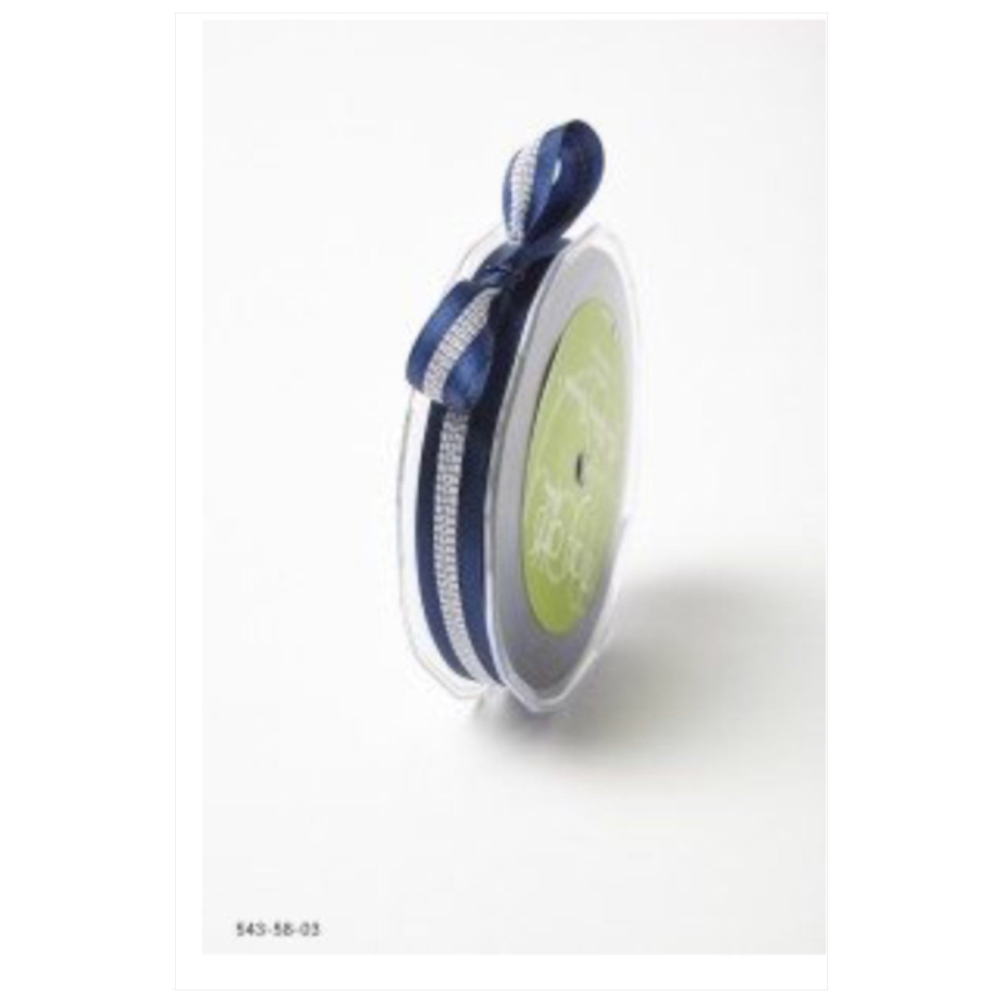 May Arts 5/8" SOLID WITH STITCHED CENTER Ribbon 1 yard yd