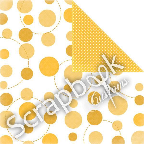 Large Dots & Circles Polka Dots 12"X12" Paper