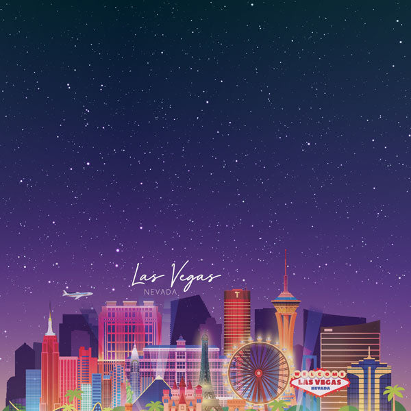 LAS VEGAS PURPLE 12"X12" Scrapbook Paper