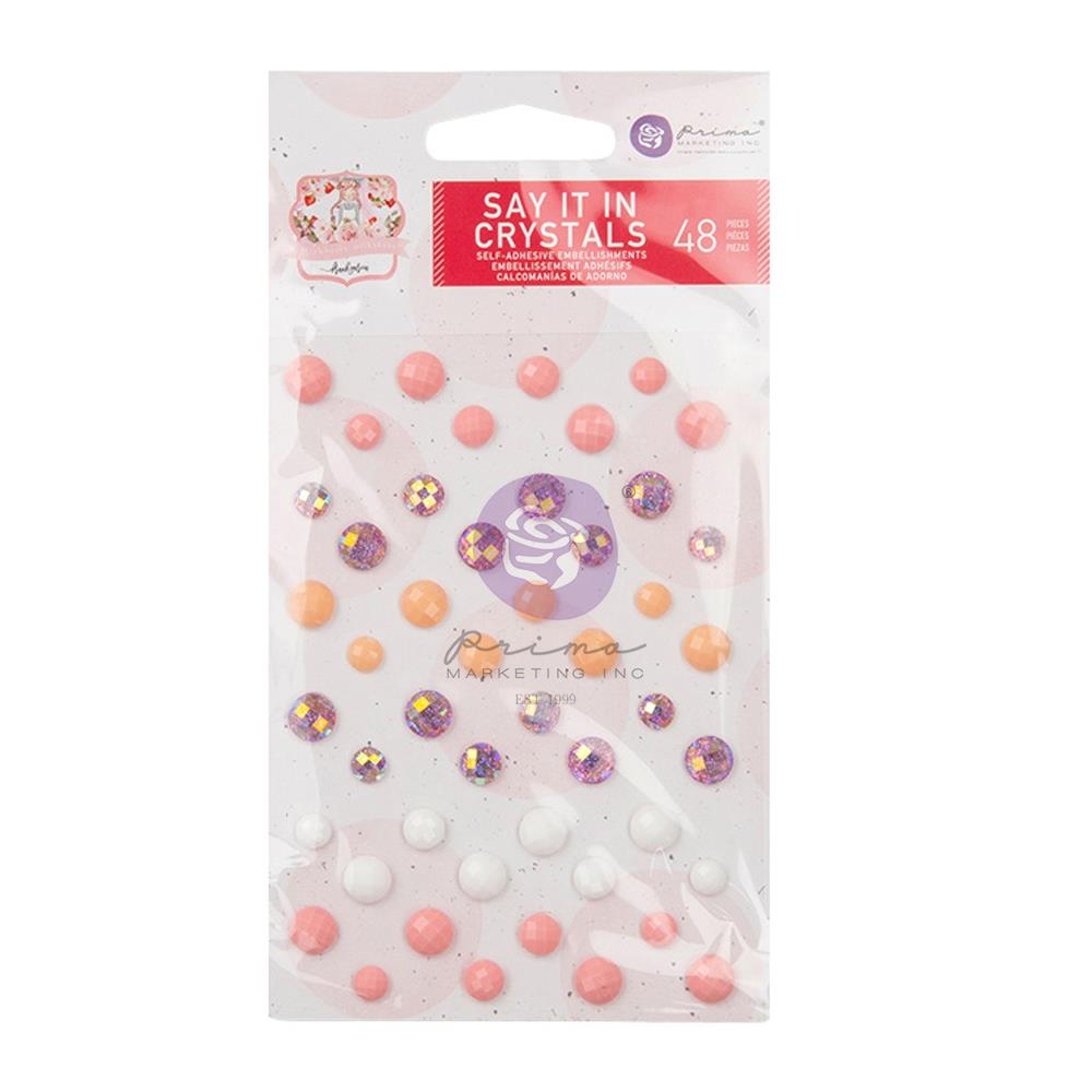 Prima Strawberry Milkshake SAY IT IN CRYSTALS 48pc