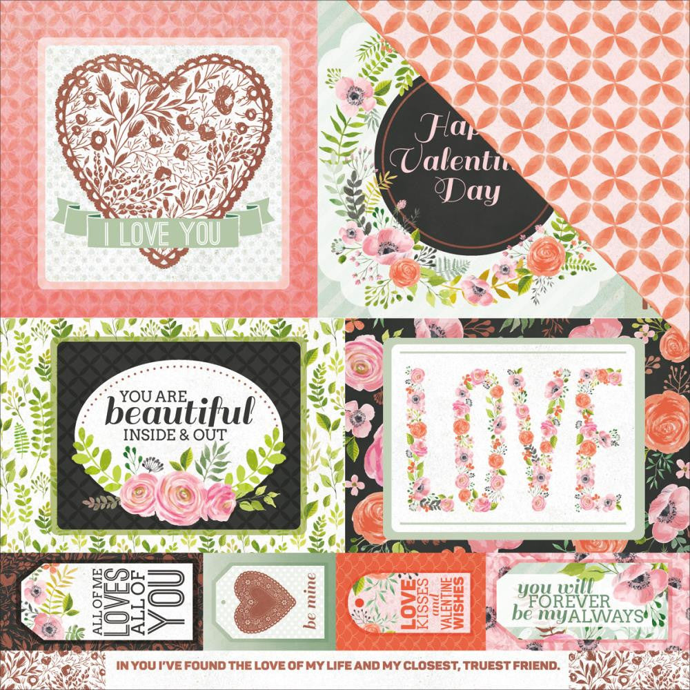 Kaisercraft TRUE LOVE Collection 12"X12" Scrapbook Paper - Scrapbook Kyandyland