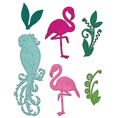 Heartfelt Creations TROPICAL PARADISE Cut & Emboss Die 6pc