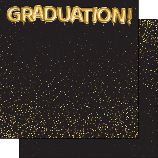 Graduation Balloons DS 12"x12" Scrapbook Paper