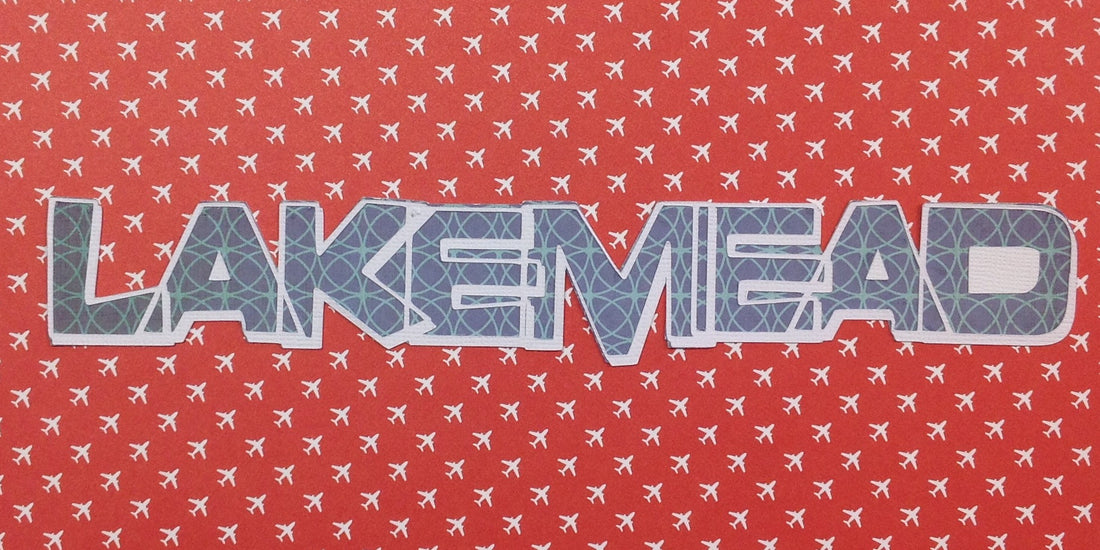 LAKEMEAD Laser Die Cuts Travel Title 2"X10" 1pc