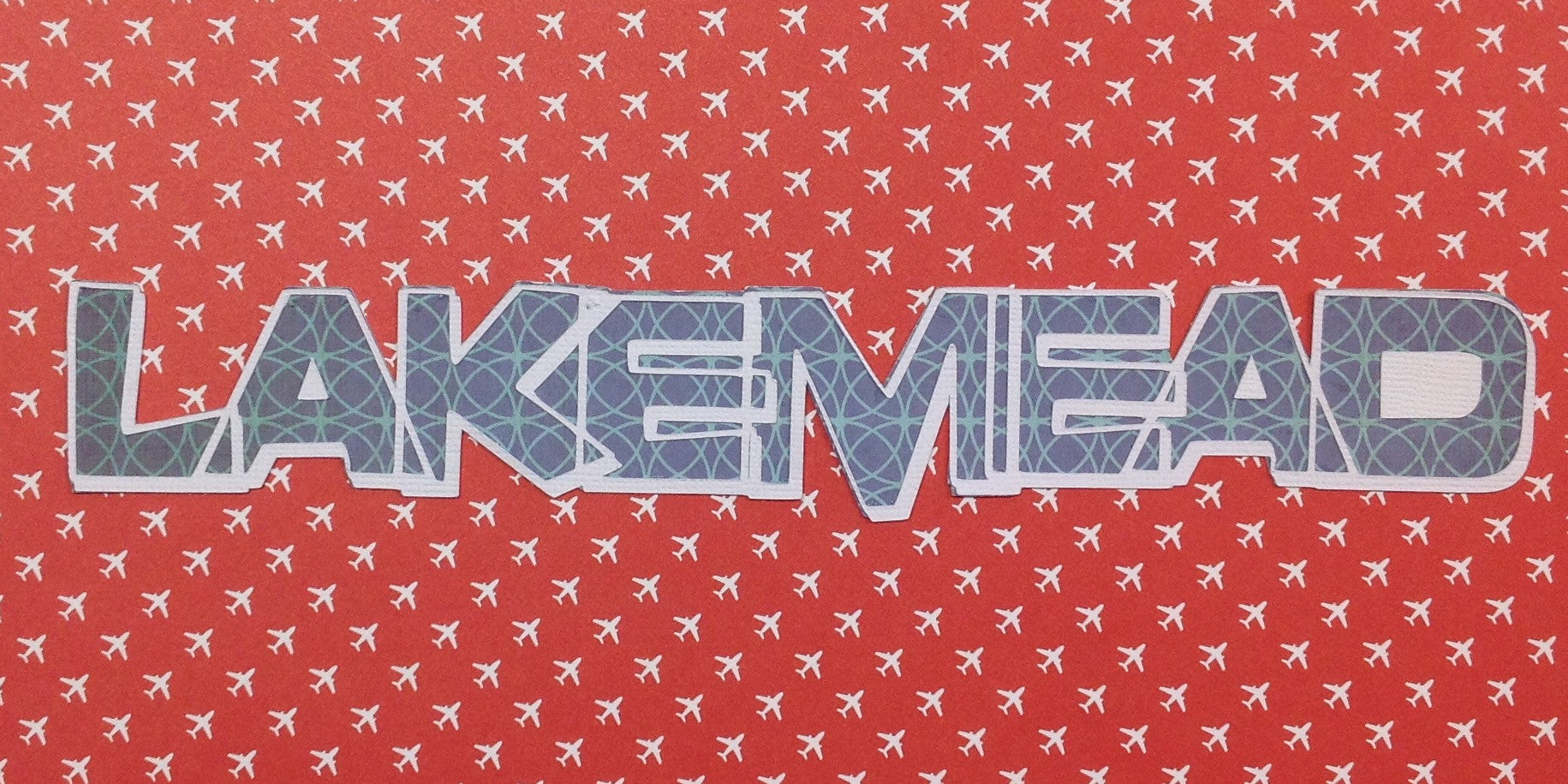 LAKEMEAD Laser Die Cuts Travel Title 2"X10" 1pc