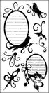 BoBunny TWEET TWEET Black Rubon Rub-Ons clearance