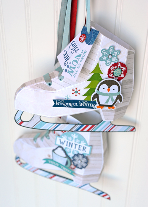 Echo Park Hello Winter ELEMENT STICKERS 12"x12" Scrapbooksrus