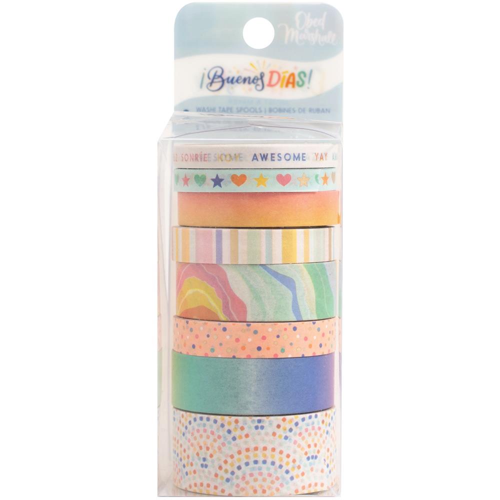 Obed Marshall BUENOS DIAS Decorative Washi Tape 8 Rolls Scrapbookrus