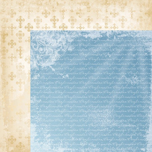 Moxxie FAITH Double Sided Scrapbook Sheet 12"X12" 1 pc - Scrapbook Kyandyland