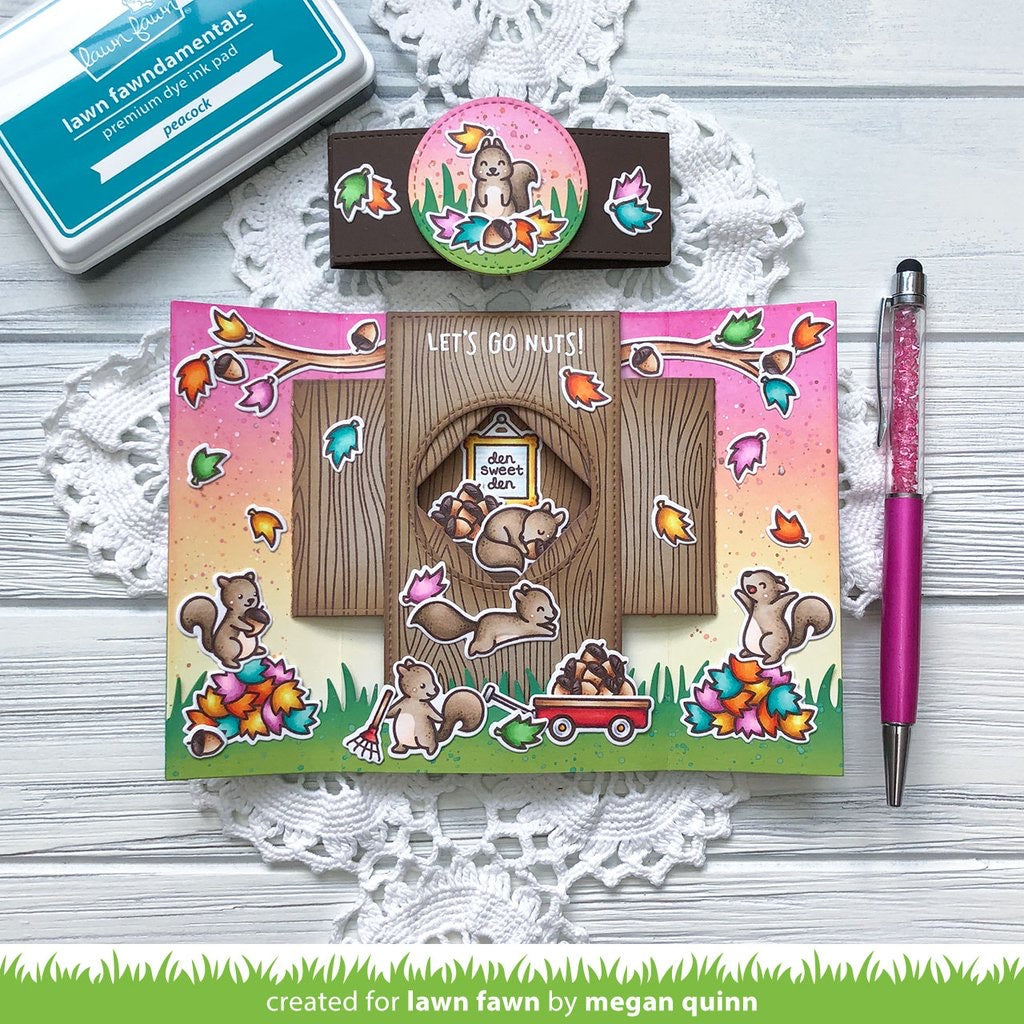 Lawn Fawn LET’S GO NUTS Clear Stamps 32pc