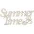 Fabscraps SUMMER TIME Die-Cut Grey Chipboard Word - Scrapbook Kyandyland