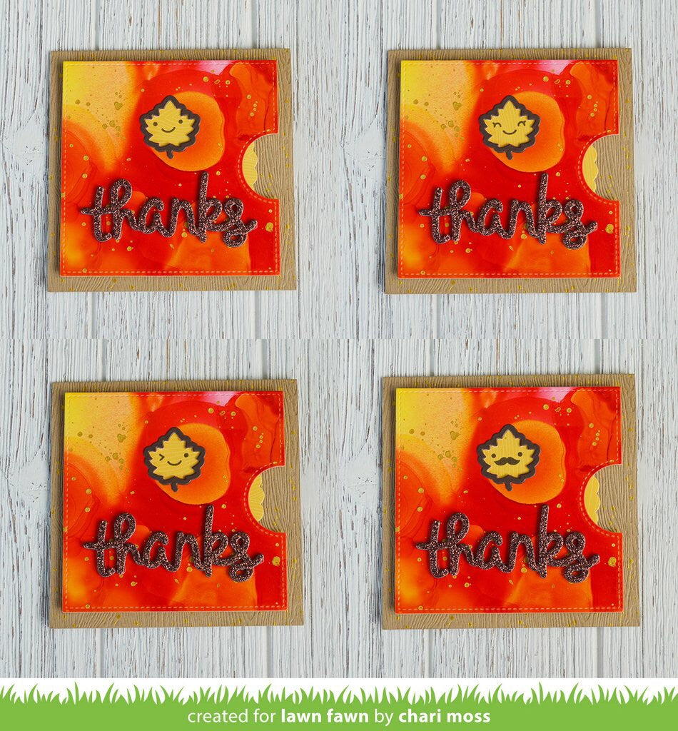 Scrapbooksrus Las Vegas Scrapbook Lawn Fawn Reveal Wheel FALL LEAF ADD-ON