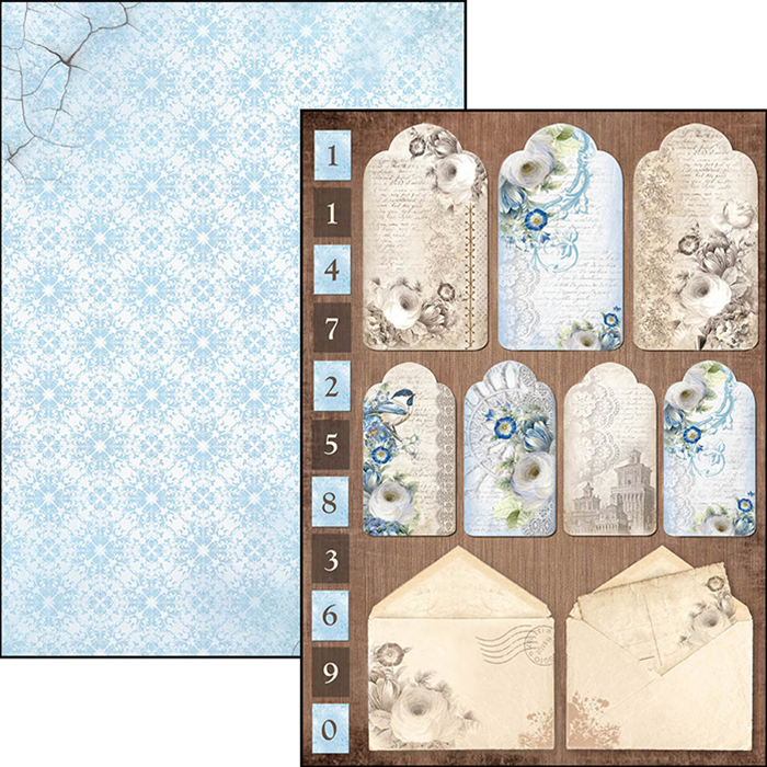 Ciao Bella BROCATTO ESTENSE A4 Paper Pad 9 sheets Scrapbooksrus