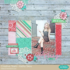 Echo Park Jack & Jill GIRL EPHEMERA Die Cuts 33pc