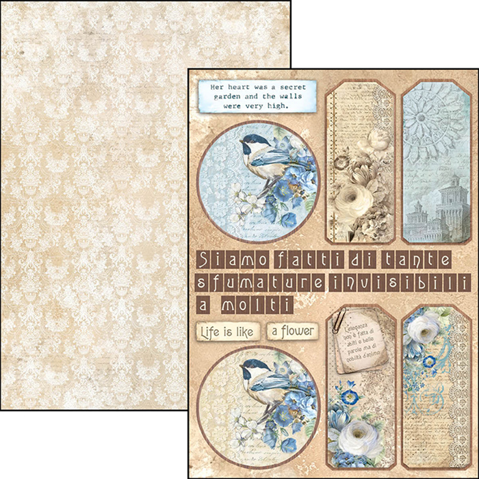 Ciao Bella BROCATTO ESTENSE A4 Paper Pad 9 sheets Scrapbooksrus