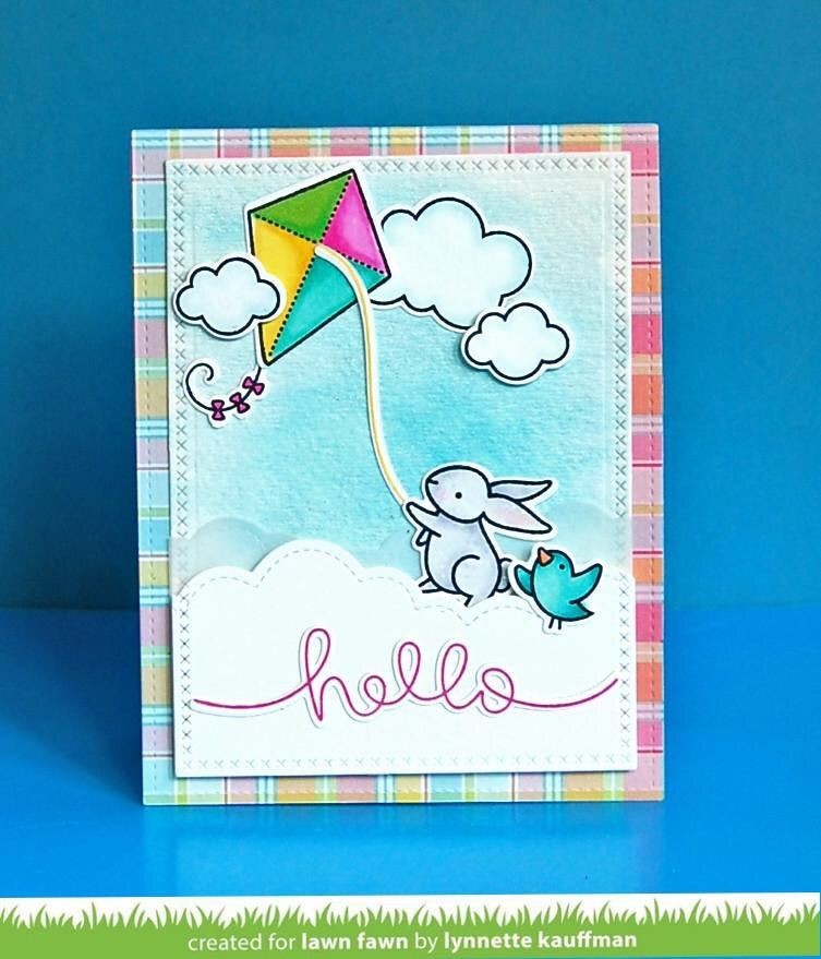 Lawn Fawn BIG SCRIPTY WORDS Clear Stamps 4"X6" 11pc Scrapbooksrus