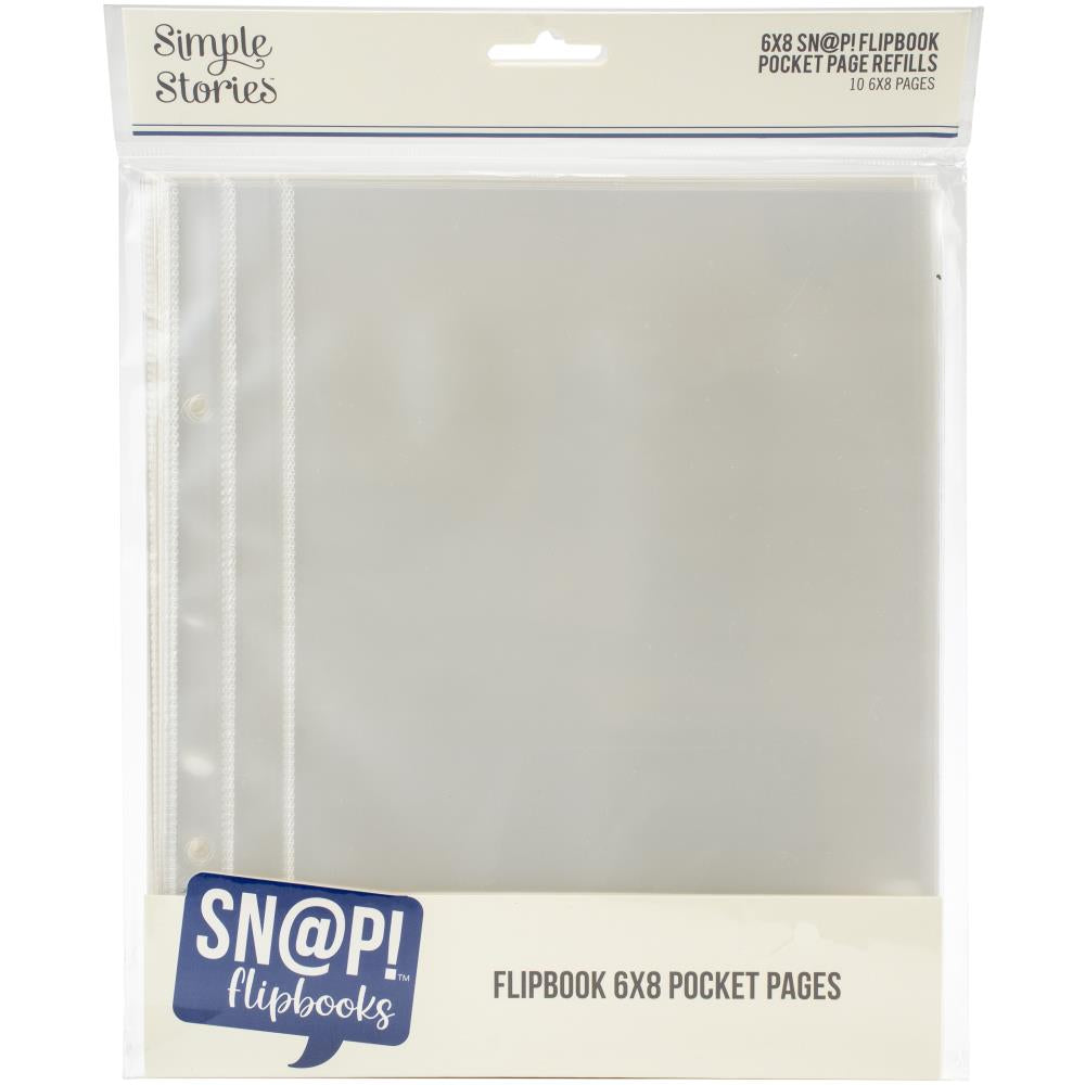 Simple Stories 6X8 SN@P Flipbook Pocket Page Refills 10pc