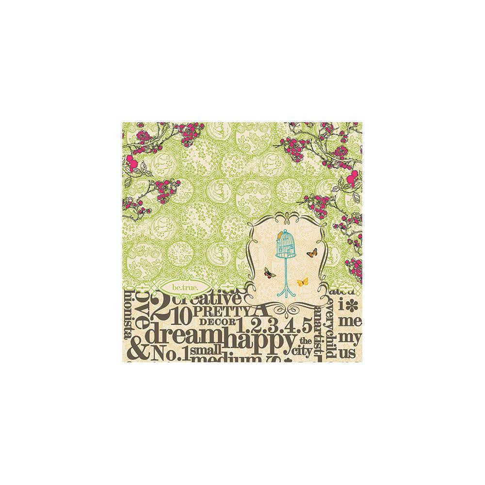 Websters Pages TREND SETTER Printed Vellum 12"X12" - Scrapbook Kyandyland