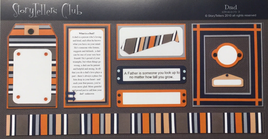 StoryTellers DAD 3-2 DIECUTS 6"X13" Scrapbooksrus