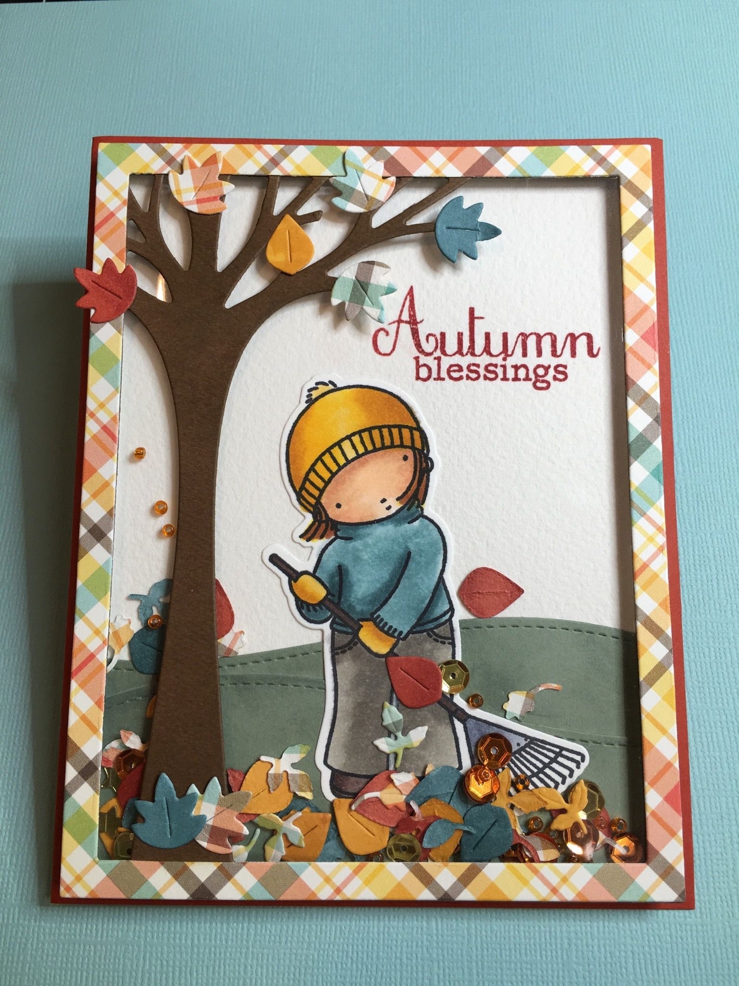 Lawn Fawn LEAFY TREE BACKDROP PORTRAIT Craft Dies Sample @Scrapbooksrus