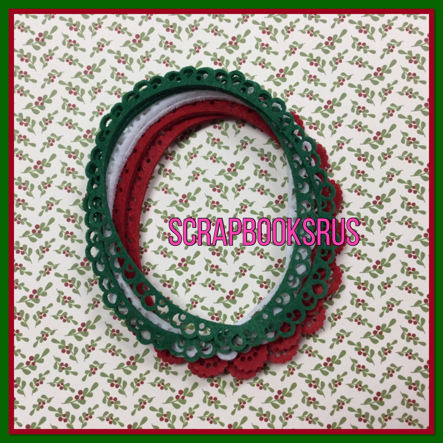 Santoro Gorjuss Christmas FELT FRAMES 6pc