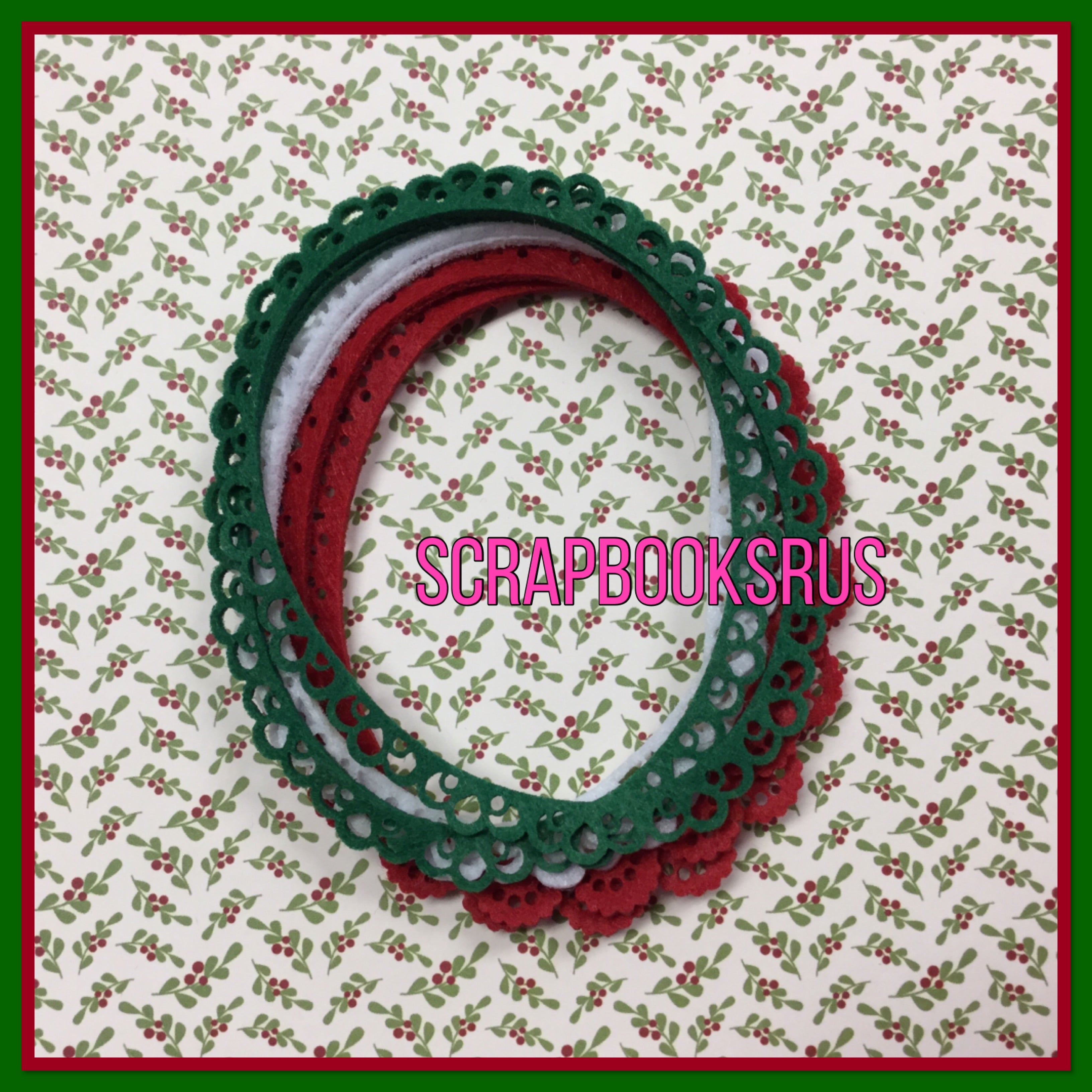 Santoro Gorjuss Christmas FELT FRAMES 6pc
