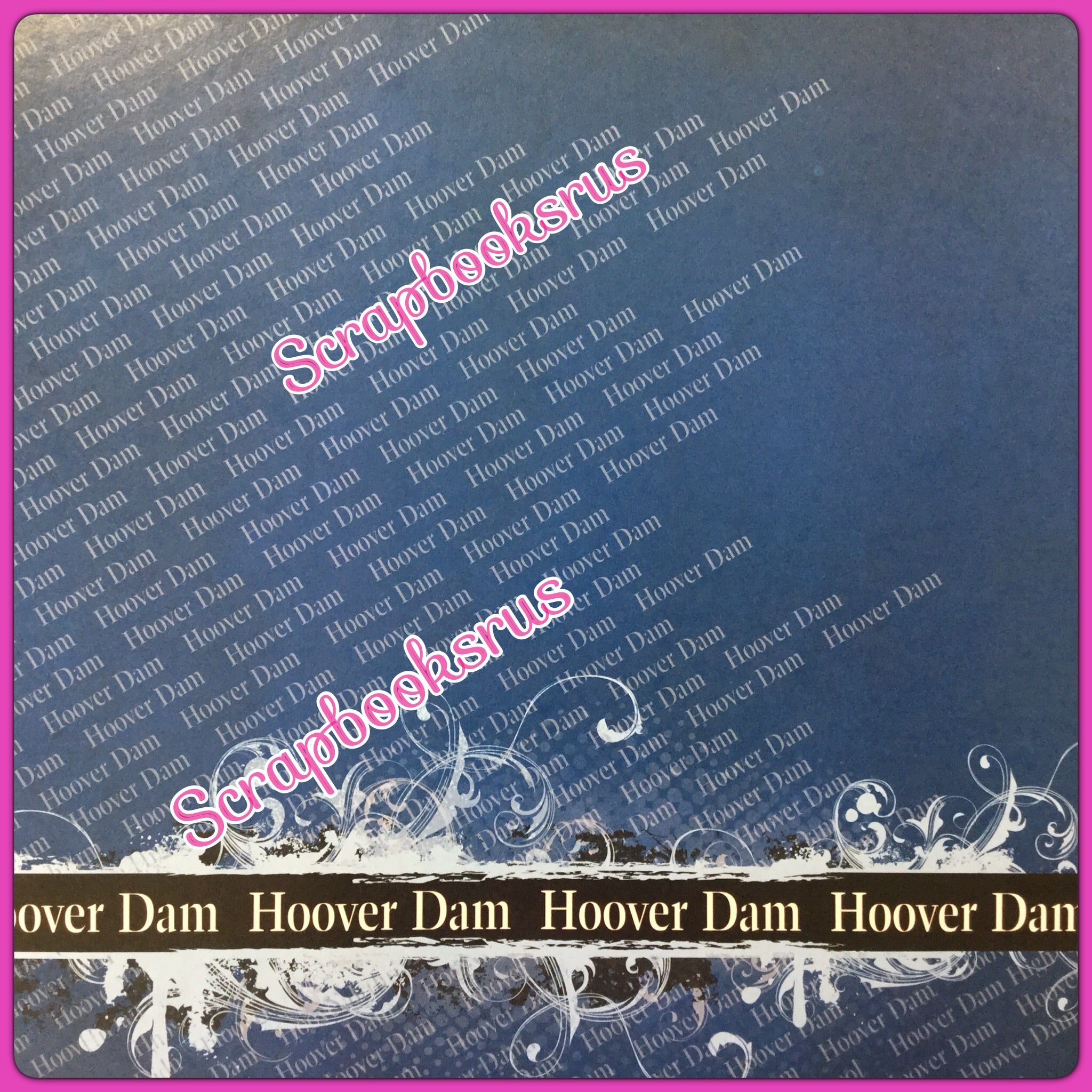 HOOVER DAM Custom 12"X12" Scrapbook Travel Paper 37884
