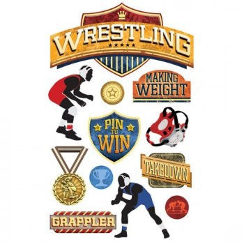 Paper House SPORTS 3D Stickers 4.5"x 7" - Scrapbook Kyandyland