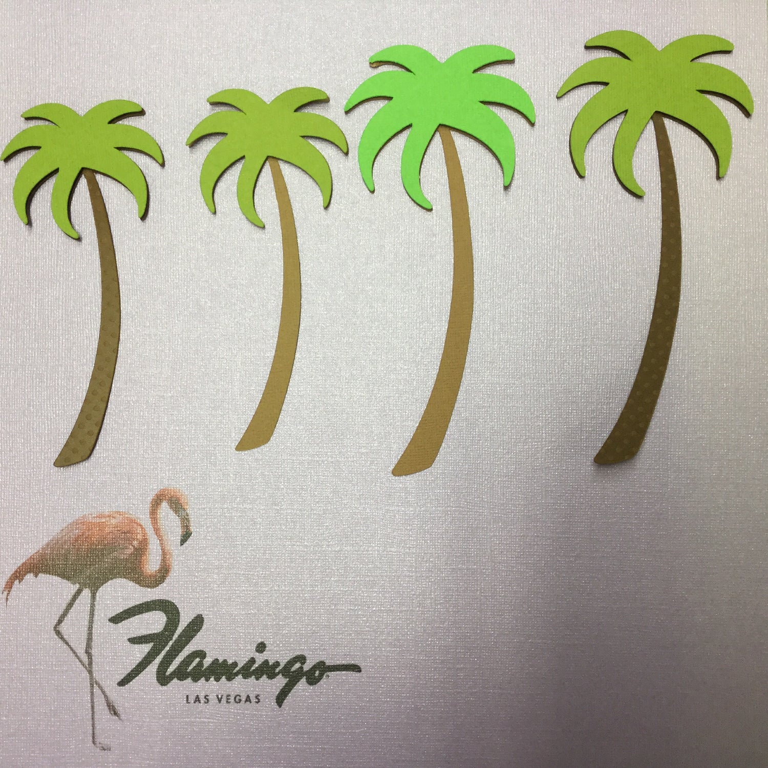 PALM TREE 3D Layered Diecut Scrapbook Embellishment