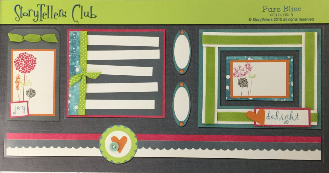 StoryTellers PURE BLISS 2-3 DIECUTS 6"X13" Scrapbooksrus