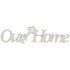 Fabscraps OUR HOME Die-Cut Grey Chipboard Word - Scrapbook Kyandyland