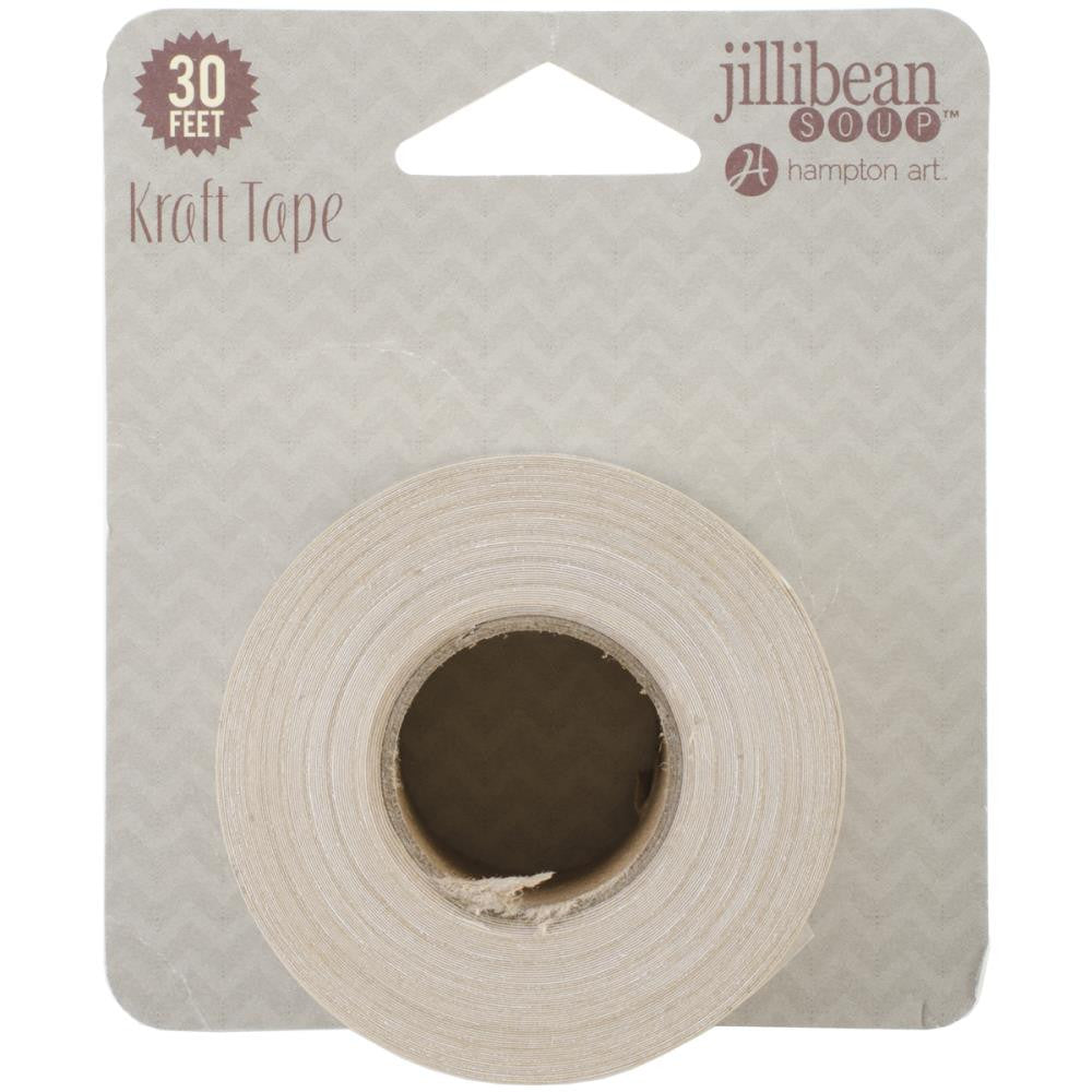 Jillibean Soup SMILE Staples 3 Sides Kraft Tape 1"X30" - Scrapbook Kyandyland