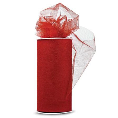 Shiny Tulle With Metallic Flakes 6" wide X 25 yard Spool