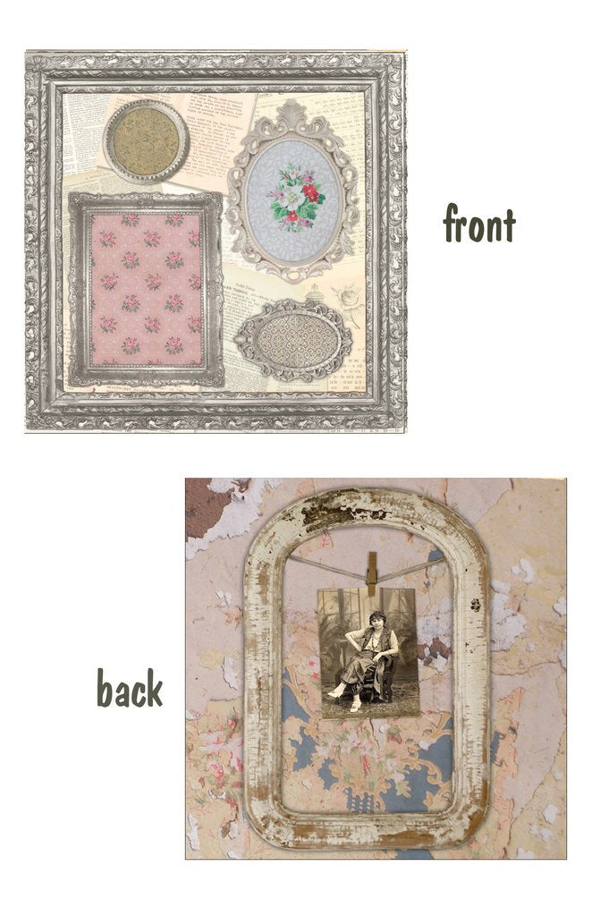 7 Gypsies ORNATE FRAMES 12"X12" Scrapbook Paper