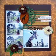 Moxxie ZOOFARI Collection 12"X12" Scrapbook Paper - Scrapbook Kyandyland