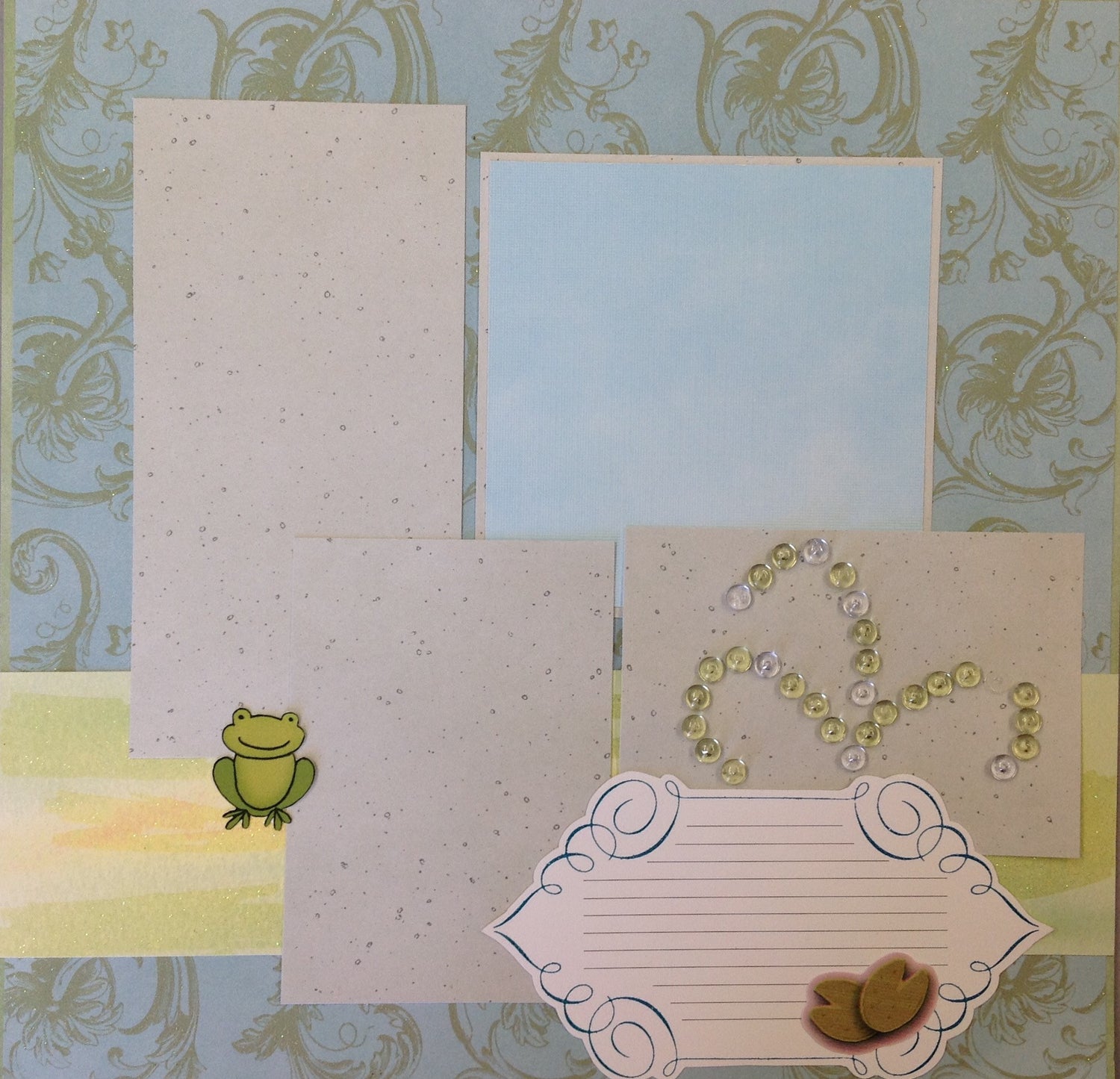 Robin’s Nest I TOAD U (2) 12X12 Scrapbook Page Kit