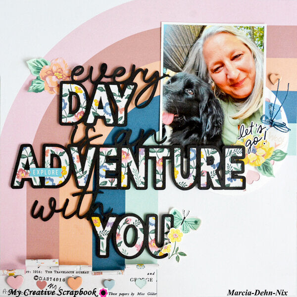 Maggie Holmes Round Trip BIKE PATH 12"X12" Cardstock Paper